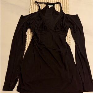 Marciano Black Long Sleeve Dress